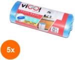 viGO Set 5 x 36 Saci de Gunoi, viGO, Albastru, 35 l (ROC-5xMAG1018979TS)