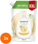 elmiplant Set 3 x Rezerva Sapun Lichid, Elmiplant, Iasomie si Vanilie, 750 ml