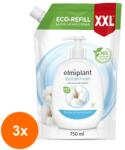 elmiplant Set 3 x Rezerva Sapun Lichid, Elmiplant, Cotton, 750 ml