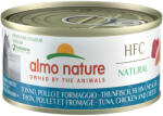 Almo Nature 24x70g Almo Natura HFC Natural tonhal, csirke & sajt nedves macskatáp