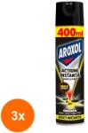 Aroxol Set 3 x Spray cu Actiune Instanta Impotriva Gandacilor si Furnicilor Aroxol, 400 ml (ROC-3xMAG1018359TS)