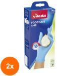 Vileda Set 2 x 40 Manusi Nitril de Unica Folosinta, Vileda, Food Safe, Marimea M/L (ROC-2xMAG1017816TS)