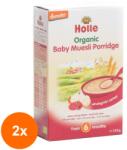 Holle Baby Set 2 x Musli Organic Eco, Holle Baby, cu Fulgi Integrali de Grau, 250 g (OIB-2xBLG-4952572)