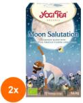 YOGI TEA Set 2 x Ceai Bio, Yogi Tea, Moon Salutation, 17 Plicuri x 2 g