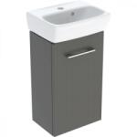 Geberit Selnova Square 1 ajtós 36x28x65, 2 cm mosdószekrény kézmosóval, matt láva 502.743. 00.1 (502.743.00.1) - szaniteresklimacenter