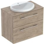 Geberit Selnova Square Set mosdószekrény mosdóval 79x70 cm, két fiókkal, hikoridió 502.874. 00.1 (502.874.00.1) - szaniteresklimacenter