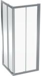 Geberit GEO szögletes zuhanykabin 80x190 cm átlátszó üveggel, Reflex bevonat, ezüst profil 560.112. 00.2 (560.112.00.2) - szaniteresklimacenter