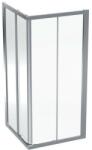 Geberit GEO szögletes zuhanykabin 90x190 cm átlátszó üveggel, Reflex bevonat, ezüst profil 560.122. 00.2 (560.122.00.2) - szaniteresklimacenter