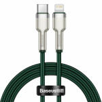 Baseus Cablu de date Baseus Cafule Metal Data USB Type C - Lightning 20 W Power Delivery 1 m green (CATLJK-A06)