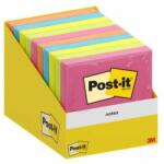 3M Öntapadó jegyzettömb, 76x76 mm, 100 lap, 3M POSTIT, vegyes szín (LP6820COLW10) - jatekotthon