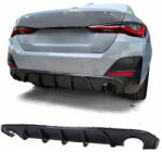  BMW G26 Gran Coupe 2020- M-packet hátsó lökhárítóba M4 stílusú lakkozott fekete műanyag diffúzor kétoldali 1-1csöves kivágással