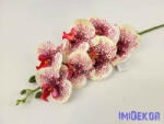  Gumis orchidea 7 fejes ág 77 cm - Krém-Pöttyös