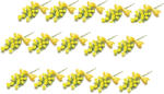 Decorer Set 15 crengute Mimoza artificiala 13 cm (A56.16.95deco)