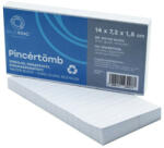 Bluering Pincértömb vonalas újrahasznosított 14x7, 2x1, 5 cm, ragasztott Bluering® - tobuy