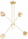 Argon Absos lampă de tavan 4x7 W alb-alamă-maro 1840 (1840)