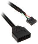 SilverStone Cablu adaptor intern Silverstone G11303050-RT de la USB 3.0 la USB 2.0