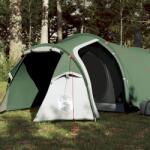  Cort de camping 4 persoane, verde, 360x140x105 cm, tafta 185t (94386) Cort