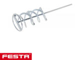 FESTA 35007 hosszú spirálú keverőszár Ø 120 mm, 500 mm, HEX (ragasztó, kiegyenlítő, vakolat) (35007)