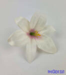  Liliom selyemvirág fej 13 cm - Krém-Rózsaszín