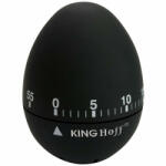 Kinghoff Cronometru de bucatarie Kinghoff KH 1620, 60x75mm, Otel, Corp din cauciuc, Negru (KH 1620)