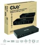 Club 3D ADA Club3D DisplayPort/HDMI KVM Switch/Dock 4K60Hz For USB Type-C kimenet (CSV-1585)
