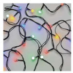 EMOS LED karácsonyi fényfüzér, cseresznye - golyók, 48 m, kültéri és beltéri, többszínű, időz (D5AM07)