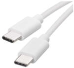 EMOS Töltő- és adatkábel USB-C 2.0 / USB-C 2.0, 1 m, fehér (SM7027W) - conlight