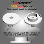 Indecor K-50-LP 50cm kör álmennyezet sziget test 6W-12W-18W LED panelekhez (K-50-LP)