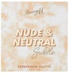 Barry M Nude & Neutral Subtle erősen pigmentált szemhéjfesték paletta 13.5 g