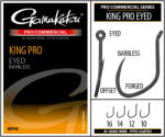 Gamakatsu Coars Pro-C King Pro Eyed A1 PTFE BL Füles Szakáll Nélküli Horog #14 (185244-1400)