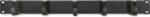 Qoltec 54515 19" kábelrendező panel 1U - Fekete (54515)