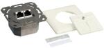 LogiLink Cat. 6 Wall Outlet UP 2xRJ45 STP horizontal, pure white (NP0023)