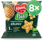 HAMI 8x HAMI BIO Kukorica chips-quinoa kiváló ananásszal 20 g, 12+ (AGS8590340173585)