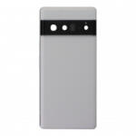  Google Pixel 6 Pro középső keret, akkufedél (hátlap) és kamera lencse, fehér (gyári)