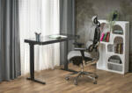 Halmar B52 íróasztal állítható magassággal, fekete - smartbutor