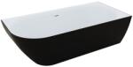 M-Acryl Lily kád 175x82 cm fekete/fehér, balos