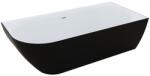 M-Acryl Lily kád 175x82 cm fekete/fehér, jobbos