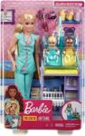Mattel Barbie Cariere Set Cu Papusa Doctor Pediatru Papusa Barbie