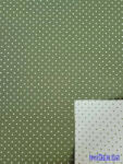  Vízhatlan mintás ív 70x100cm - Pöttyös Kétoldalú - Mohazöld-Zöldes Világos