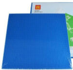 WANGE 40×40cm-es alaplap építőjátékokhoz - kék (W8808)
