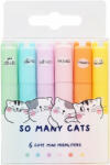 M&G Textmarker mini M-G, So Many Cats, 6 buc/set