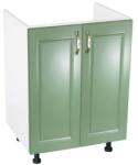 Spectral Mobila Corp inferior 60 cu 2 usi masca chiuveta Zebra MDF Verde drept
