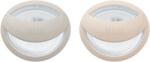 Nuk Силиконови залъгалки NUK - Mommy Feel, 0-9 месеца, 2 броя, Сива и Бежова + кутийка за съхранение и стерилизация (10175311)