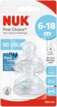 Nuk Силиконови биберони NUK First Choice - Flow control, 6-18 месеца, 2 броя (10721329)