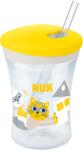 Nuk Чаша със сламка NUK - Evolution, Action Cup, 230 ml, 12+ месеца, Жълта (10255601)