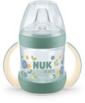 Nuk Шише за сок със силиконов накрайник NUK for Nature - 6+ месеца, 150 ml, Зелено (10215369)
