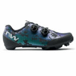 Northwave Rebel 3 - pantofi pentru ciclism MTB XC - albastru verde irizat negru (80222012-90) - ecalator