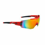 SPIUK - ochelari soare sport Profit, 2 lentile de schimb transparent si rosu oglinda - rama rosie (GPRORJER) - ecalator