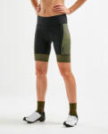 2XU - pantaloni scurti ciclism pentru femei Elite Cycle Shorts - negru verde camuflaj (WC5514b-BLK-LCL) - ecalator