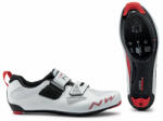 Northwave Tribute 2 Carbon - pantofi pentru ciclism sosea si triatlon - alb negru rosu (80204020-50) - ecalator